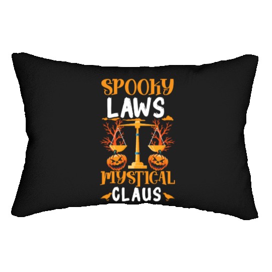 Spooky Laws Mystical Clause Scary Lawyer Halloween Lumbar Pillows
