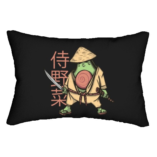 Avocado samurai Lumbar Pillows