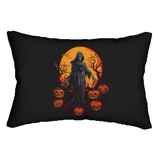 Zombie Nation Halloween Gift for Fearless Souls Lumbar Pillows