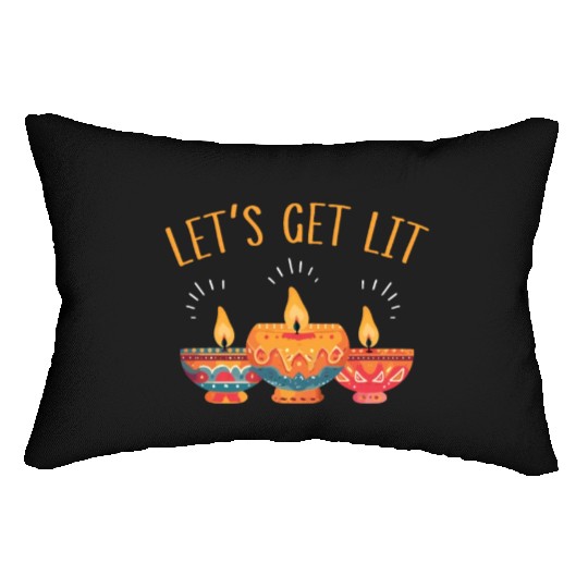Happy Diwali Diwali Festival Indian Hindu Hinduism Lumbar Pillows