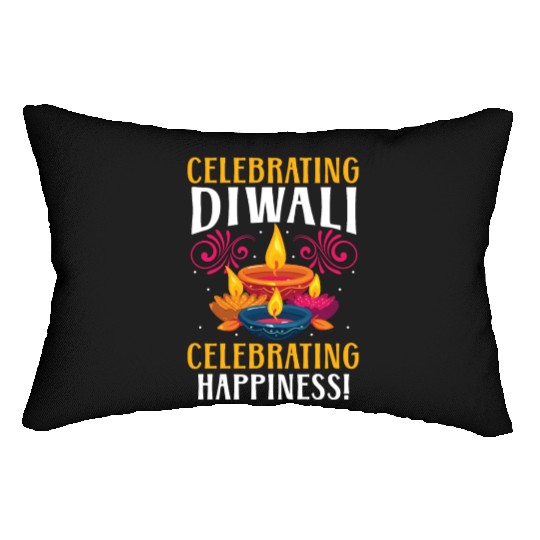 Happy Diwali Diwali Festival Indian Hindu Hinduism Lumbar Pillows