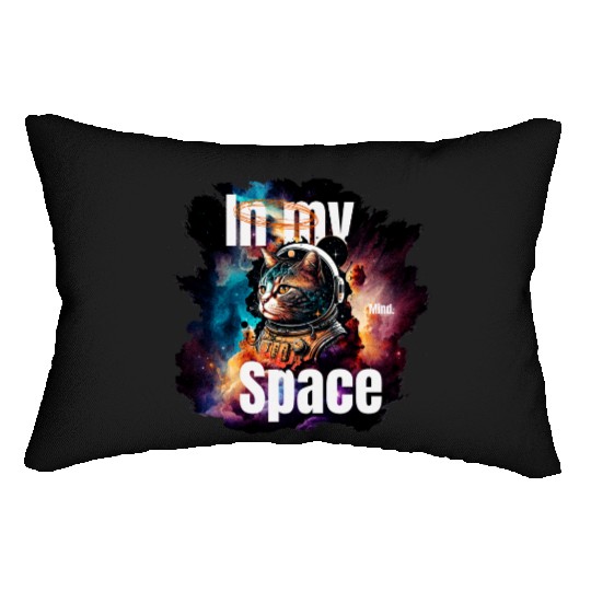 In my Mind Space Cat Astronaut Animal Pets Lover Lumbar Pillows