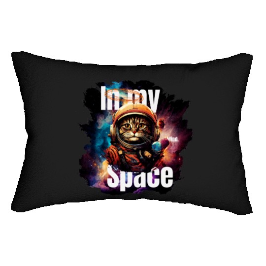 In my Mind Space Cat Astronaut Animal Pet Lover Lumbar Pillows