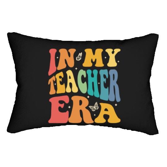 Groovy In My Teacher Era, Teachers, Teaching Lumbar Pillows