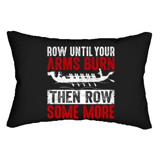 Funny Dragon Boat Racing Paddle Lumbar Pillows