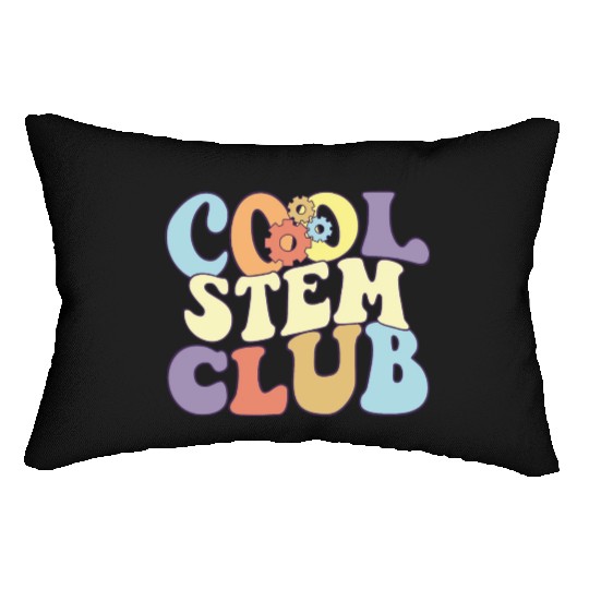 Cool STEM Club I Love Math Proud Stem Teacher Lumbar Pillows