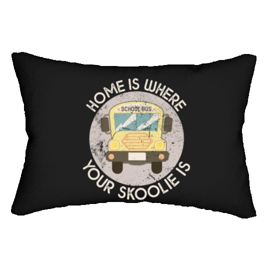 School Bus Conversion Design For A Skoolie Lover Lumbar Pillows