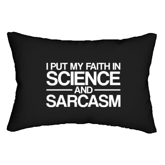 atheism science Lumbar Pillows