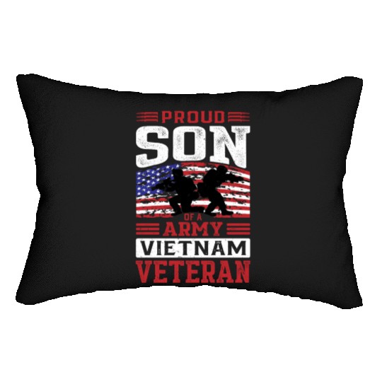 Proud Son Of A Army Vietnam Veteran Lumbar Pillows