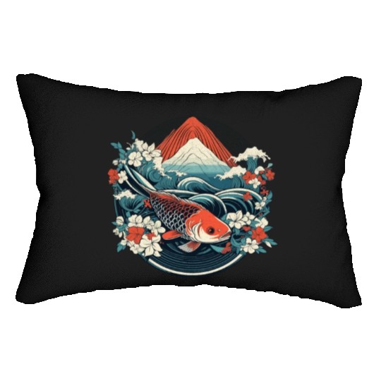 Koi Fish Koi Carp Japanese Koi Garden-Pond Koi Lumbar Pillows