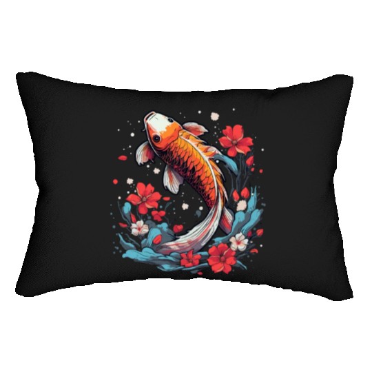 Koi Fish Koi Carp Japanese Koi Garden-Pond Koi Lumbar Pillows
