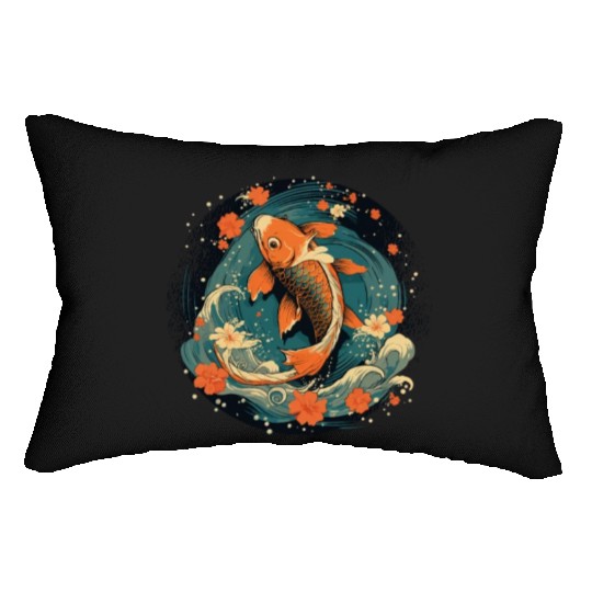 Koi Fish Koi Carp Japanese Koi Garden-Pond Koi Lumbar Pillows