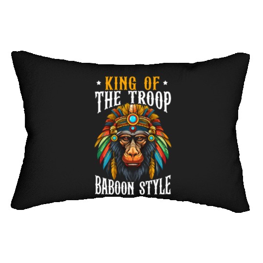 Baboon Monkey Lover Wildlife Animal Zookeeper Lumbar Pillows