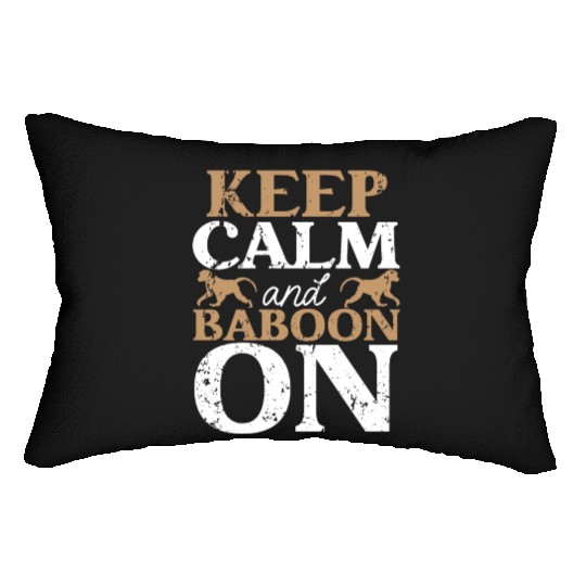 Baboon Monkey Lover Wildlife Animal Zookeeper Lumbar Pillows