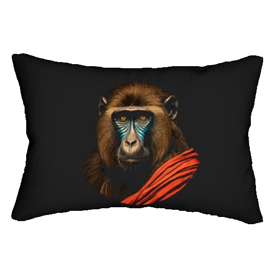 Baboon Monkey Lover Wildlife Animal Zookeeper Lumbar Pillows