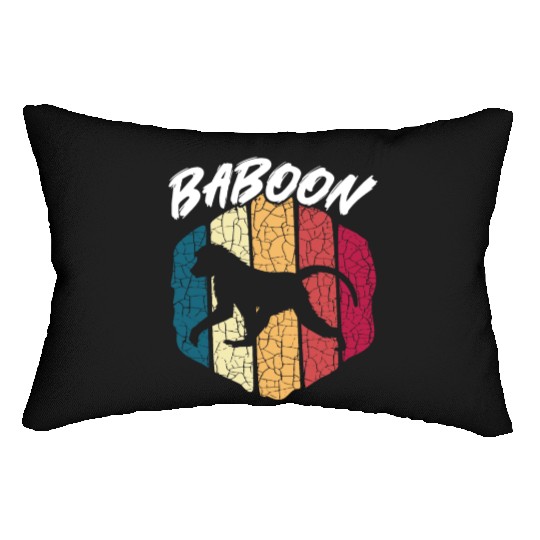 Baboon Monkey Lover Wildlife Animal Zookeeper Lumbar Pillows