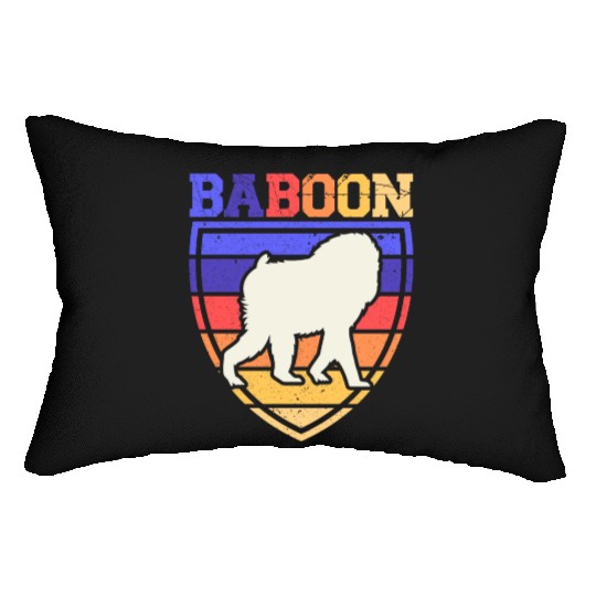 Baboon Monkey Lover Wildlife Animal Zookeeper Lumbar Pillows