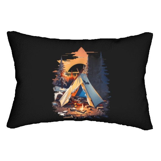 Ripped tent Unisex Lumbar Pillows