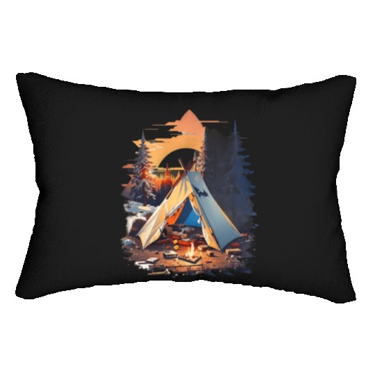 Ripped tent Unisex Lumbar Pillows