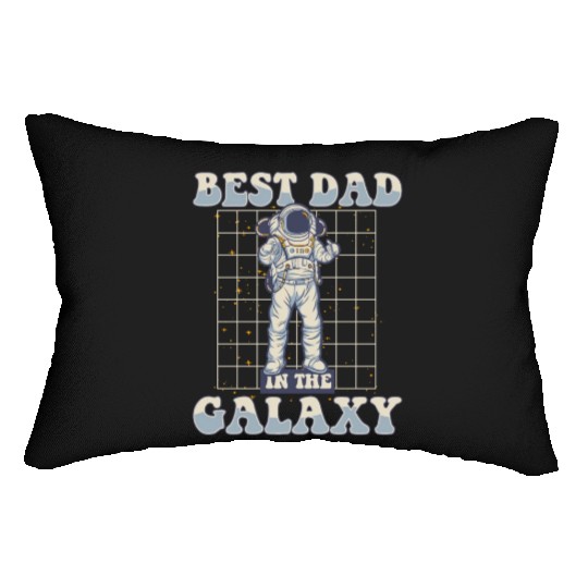 Best Dad In The Galaxy Astronautical Spacecraft Lumbar Pillows