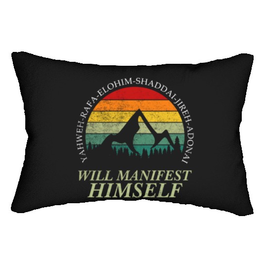 Yahweh - Will Manifest Himself Worshiper Inspiring Lumbar Pillows