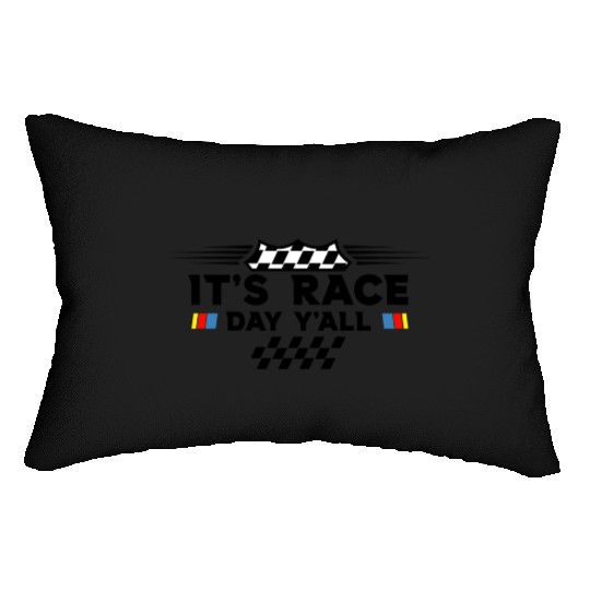 It s Race Day Y all Funny Racing Drag Car Truck Lumbar Pillows