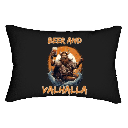 Viking World Tour Vikings Valhalla Odin for a Men Lumbar Pillows