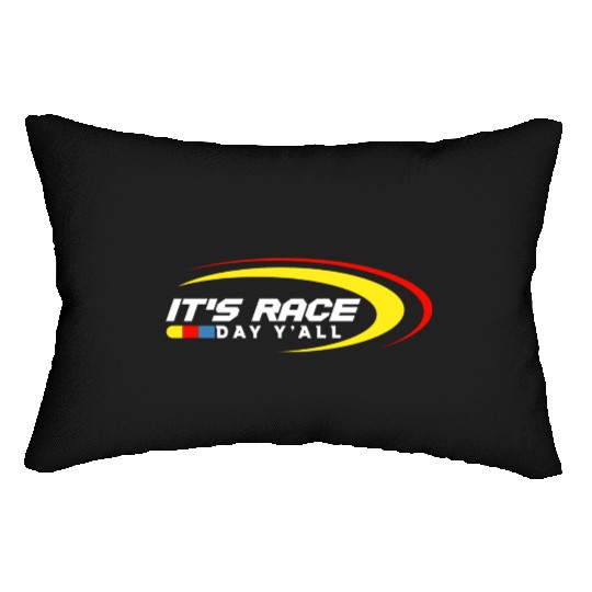 It s Race Day Y all Funny Racing Drag Lumbar Pillows