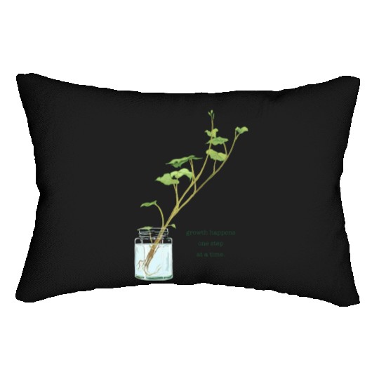 Growth Happens One Step At A Time Lumbar Pillows