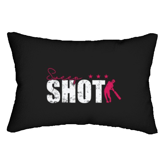 Sweep Shot Cricket Lumbar Pillows