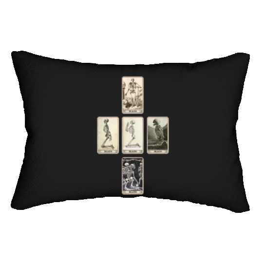 Death Card Lumbar Pillows