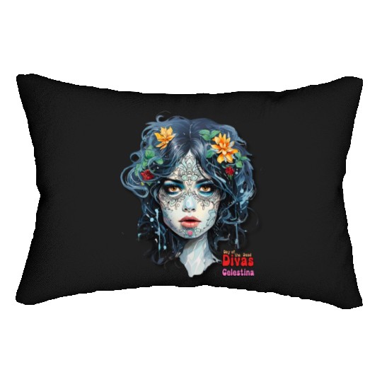 Day of the Dead Divas - Celestina Lumbar Pillows