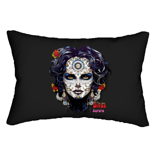 Day of the Dead Divas - Aurora Lumbar Pillows