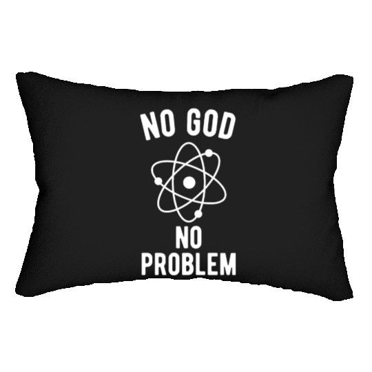 Atheist Atheism Anti Religion Securalism God Sucks Lumbar Pillows