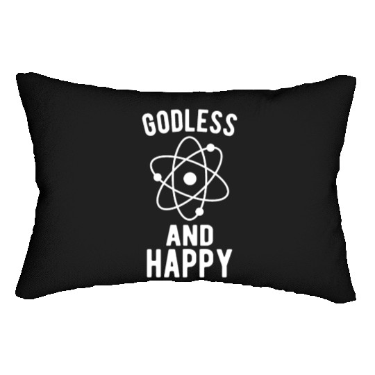 Atheist Atheism Anti Religion Securalism God Sucks Lumbar Pillows