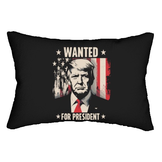 Donald Trump President Elections 2024 Retro Lumbar Pillows