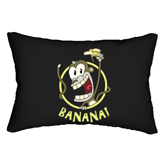 Monkey Banana Lumbar Pillows