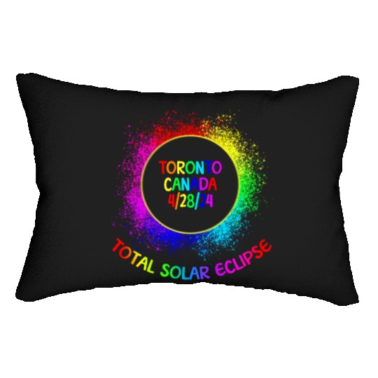 Total Solar Eclipse Toronto Canada 4/28/24 Kidsfam Lumbar Pillows