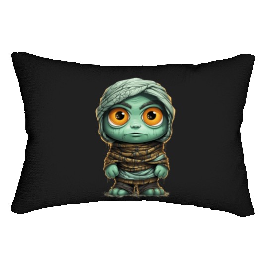 Halloween Spooky Cartoon Mummy Lumbar Pillows