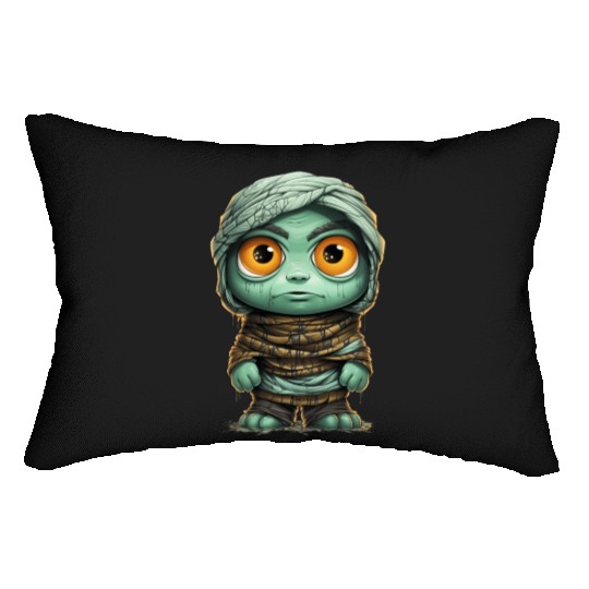 Halloween Spooky Cartoon Mummy Lumbar Pillows