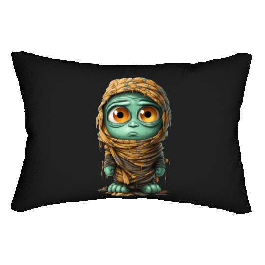 Halloween Spooky Cartoon Mummy Lumbar Pillows