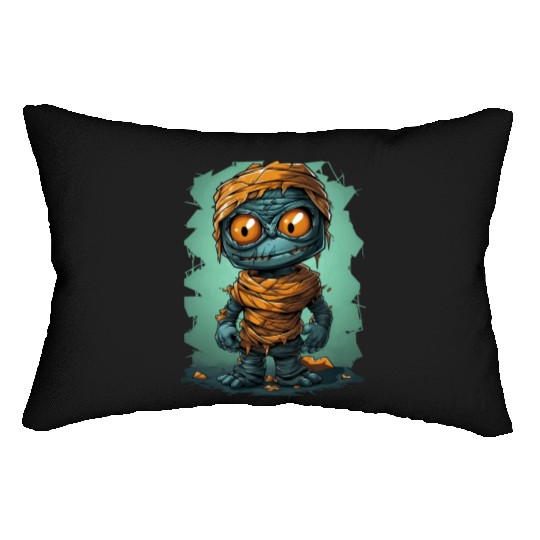 Halloween Spooky Cartoon Mummy Lumbar Pillows
