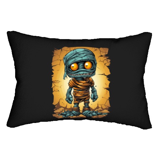 Halloween Spooky Cartoon Mummy Lumbar Pillows