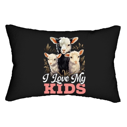 Goat Lover Kid Ranch Wool Farm Animal Farming Lumbar Pillows