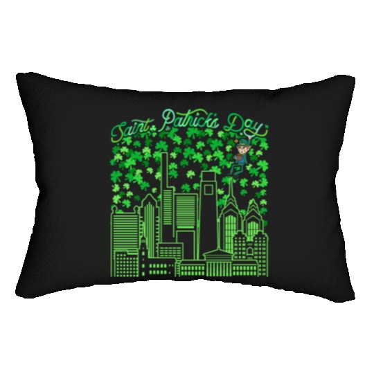 Saint Patrick's Day Philadelphia Pennsylvania Lumbar Pillows