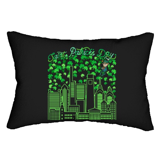 Saint Patrick's Day Philadelphia Pennsylvania Lumbar Pillows