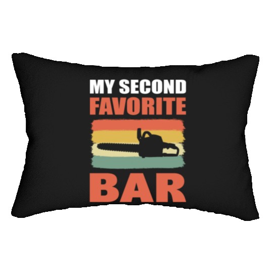 Funny Chainsaw Logger Lumbar Pillows