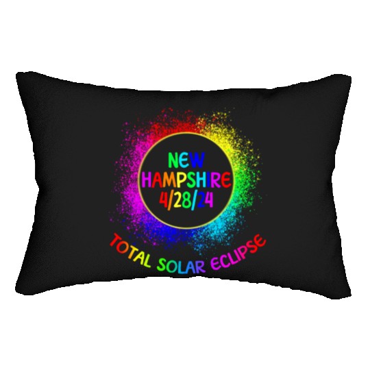 Total Solar Eclipse New Hampshire 4/28/24 Kids Lumbar Pillows