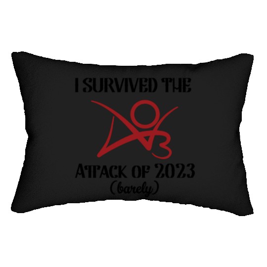 I Survived The AO3 Attack of 2023 barely Lumbar Pillows