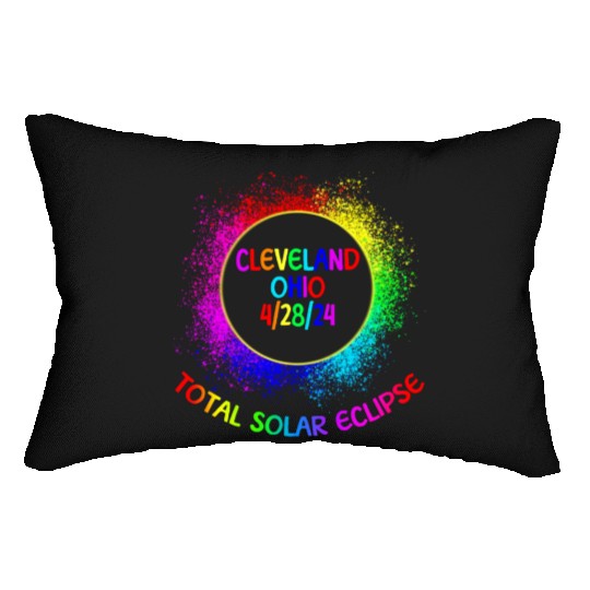 Total Solar Eclipse Cleveland Ohio 4/28/24 Kids Lumbar Pillows